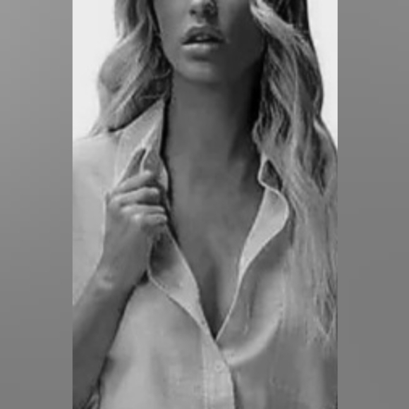 Notations Black and Cream Button Down Shirt Size S - Picture 7 of 7